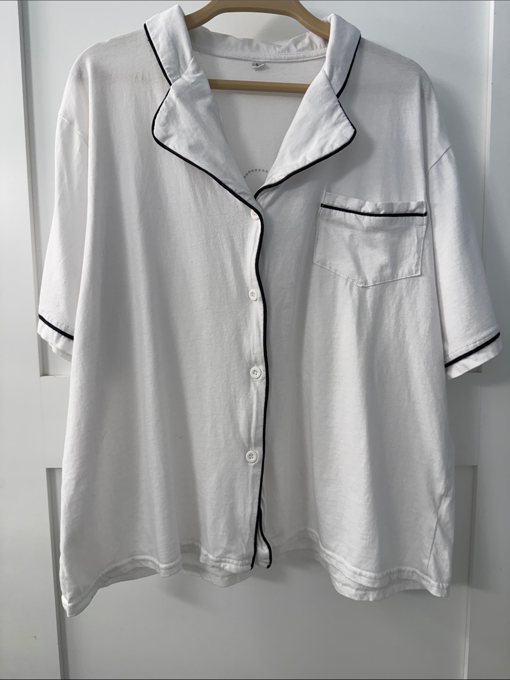 Bride White Short Pajama Set with Rhinestone Script - Picture 8 of 15